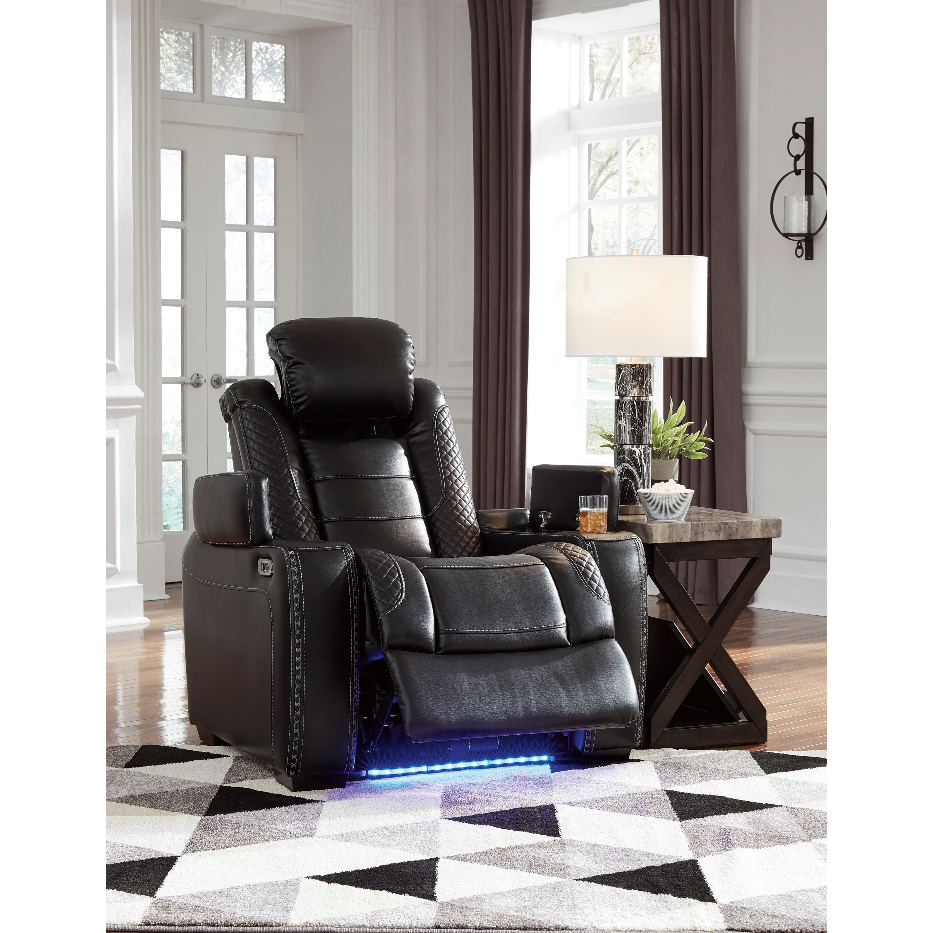 Party Time Power Recliner with Adjustable Headrest